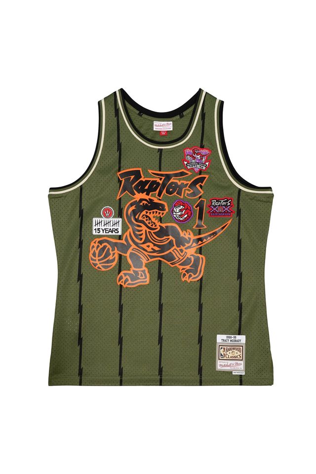 Regata Mitchell & Ness Flight Swingman Jersey Toronto Raptors 1998-99 Tracy Mcgrady Verde - M