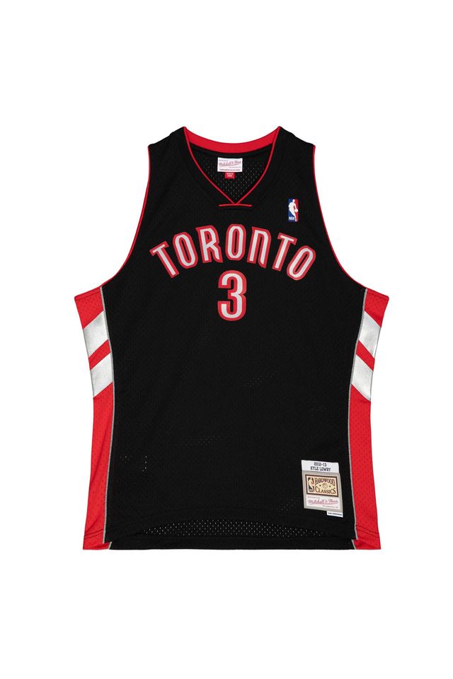 Regata Mitchell & Ness Swingman Jersey Toronto Raptors 2012-13 Kyle Lowry Preta - P Regata Mitchell & Ness Swingman Jersey Toronto Raptors 2012-13 Kyle Lowry Preta - P
