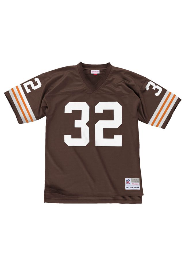 Camisa Mitchell & Ness NFL Legacy Jersey Cleveland Browns 1963 Jim Brown Marrom - M Camisa Mitchell & Ness NFL Legacy Jersey Cleveland Browns 1963 Jim Brown Marrom - M
