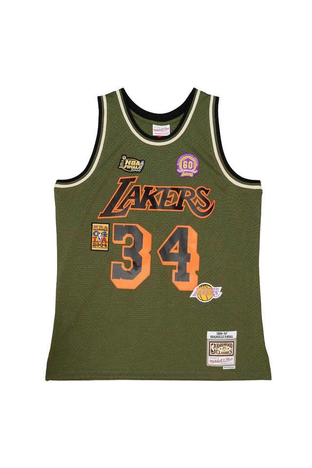 Regata Mitchell & Ness Flight Swingman Jersey Los Angeles Lakers 1996-97 Shaquille O'Neal Verde - M