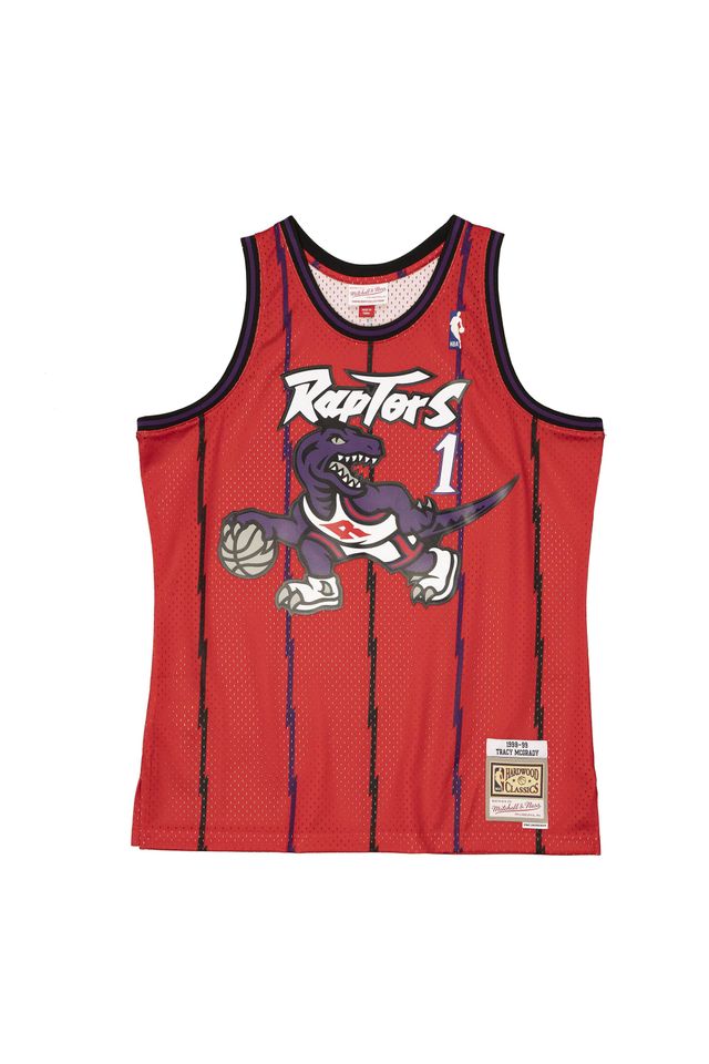 Regata Mitchell & Ness Swingman Jersey Toronto Raptors 1998-99 Tracy Mcgrady Vermelha - P