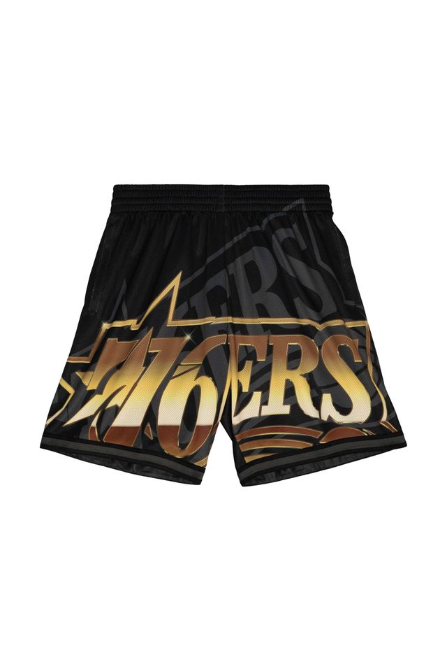 Shorts Mitchell & Ness Jersey Big Face 4.0 Fashion Philadelphia 76ers Preto - P