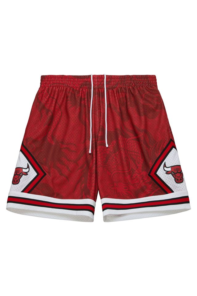 Shorts Mitchell & Ness Asian Heritage 6.0 Fashion Swingman Chicago Bulls 1997 Vermelho - M Shorts Mitchell & Ness Asian Heritage 6.0 Fashion Swingman Chicago Bulls 1997 Vermelho - M