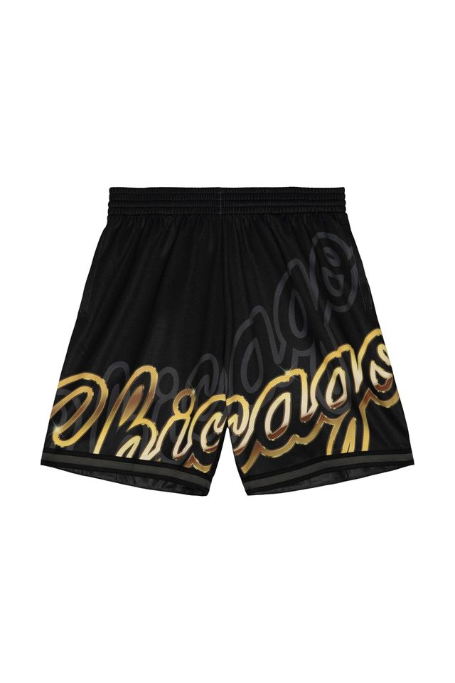 Shorts Mitchell & Ness Jersey Big Face 4.0 Fashion Chicago Bulls Preto - G
