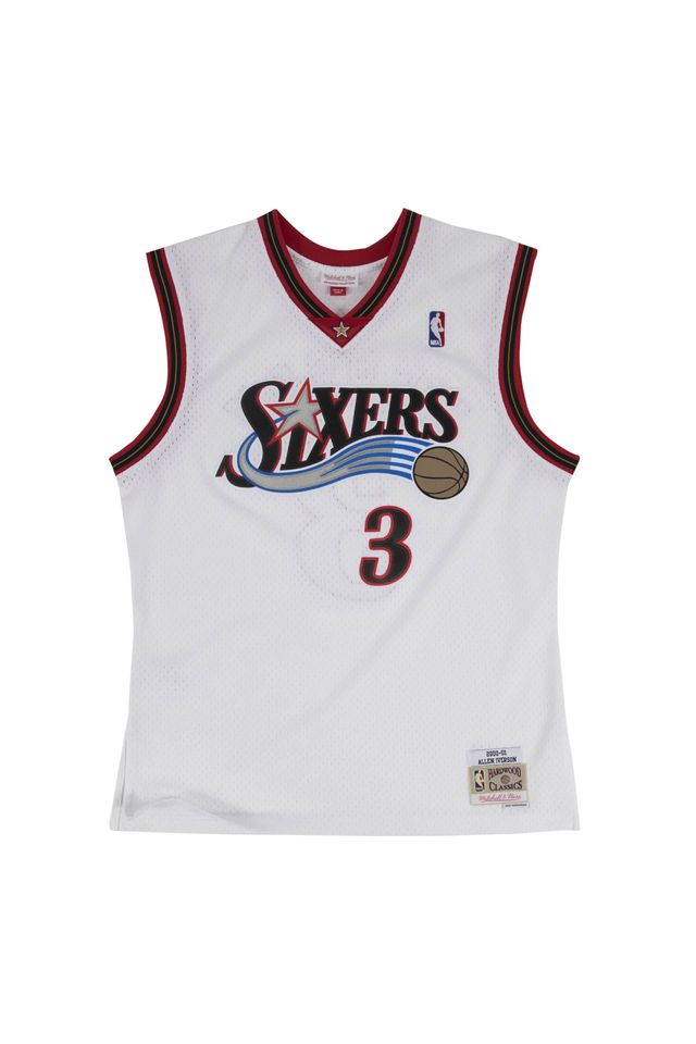 Regata Mitchell & Ness Home Swingman Jersey Philadelphia 76ers 2000-01 Allen Iverson Branca - M