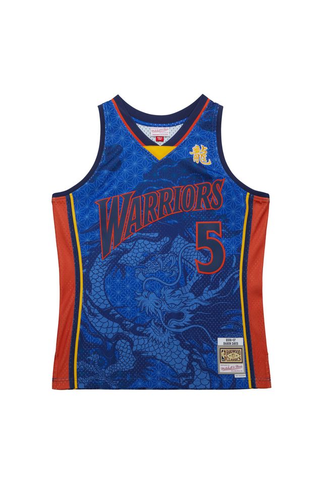 Regata Mitchell & Ness Asian Heritage 6.0 Fashion Swingman Jersey Golden State Warriors 2006-07 Baron Davis Branca - P
