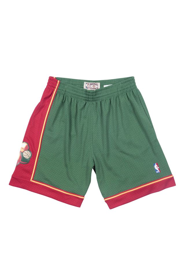 Shorts Mitchell & Ness Swingman Seattle SuperSonics Road 1995-96 Verde - P