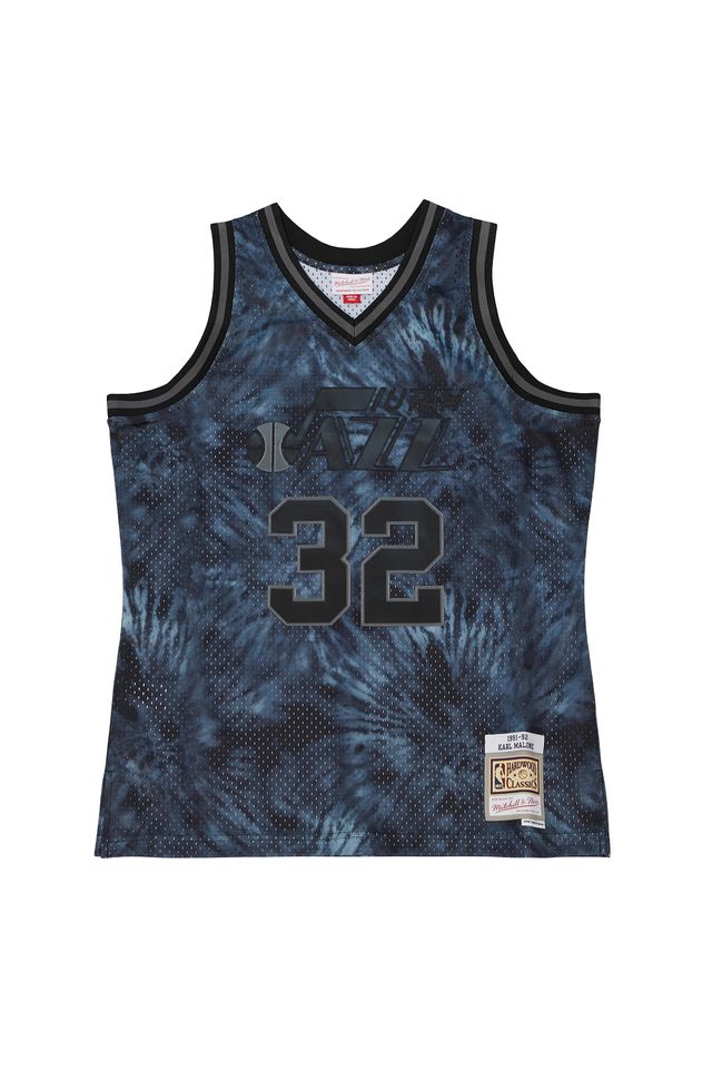 Regata Mitchell & Ness Black Tie Swingman Jersey Utah Jazz 1991-92 Karl Malone Preta - M