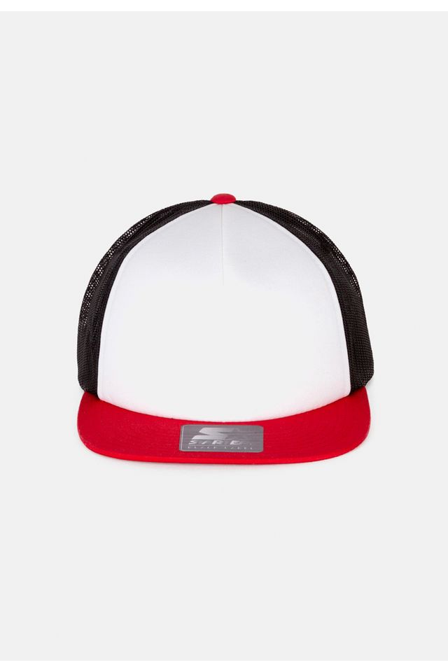 Boné Starter Aba Reta Snapback Trucker Foam Vermelho - ÚNICO