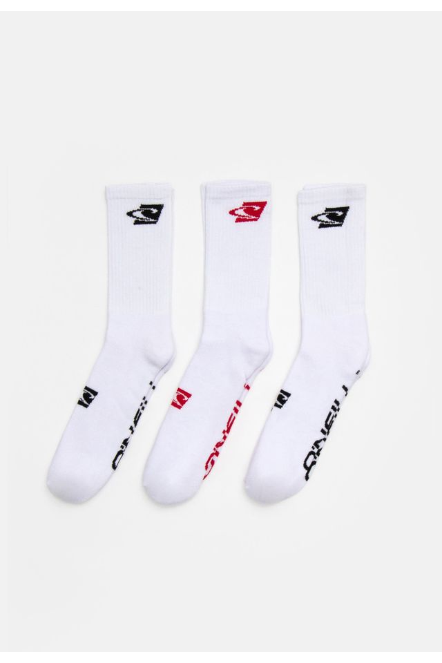 Meia Oneill Kit com 03 Peças Cano Alto Double Sortido - ÚNICO