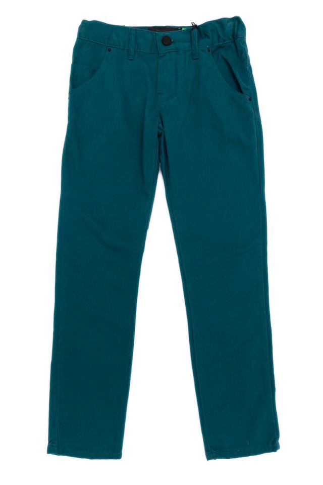 Calça Jeans HD Juvenil Color Verde Petróleo - P