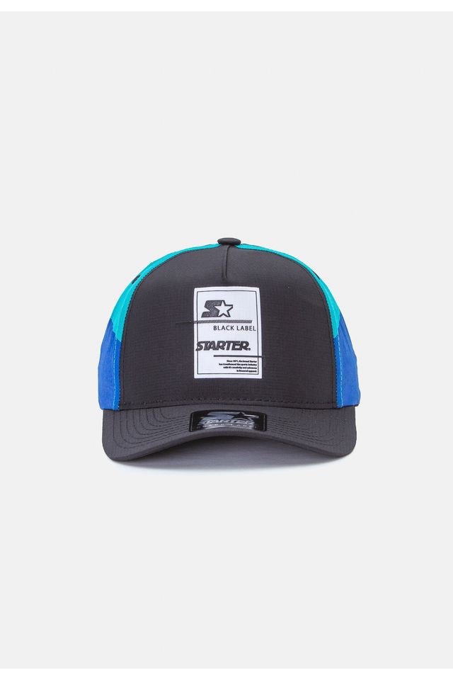 Boné Starter Aba Curva Snapback Preto - ÚNICO
