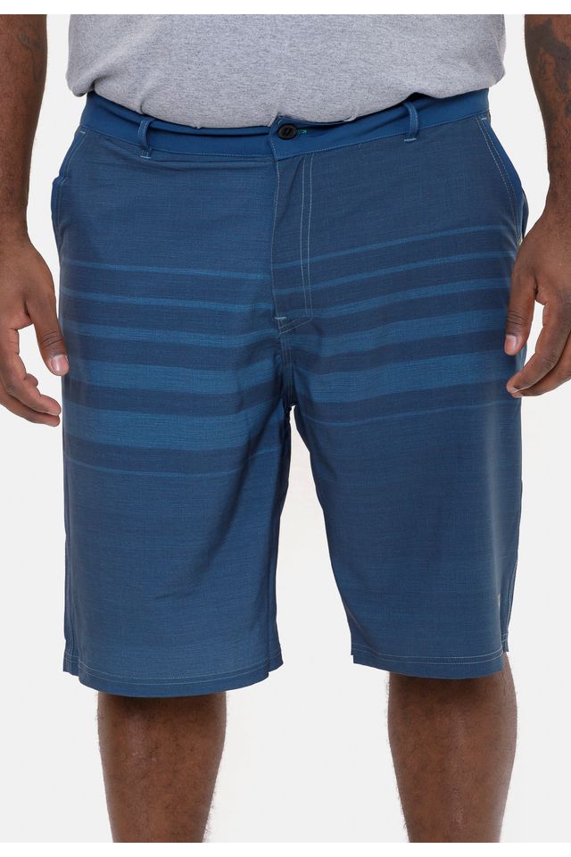 Boardshort HD Plus Size Híbrido Azul - 50
