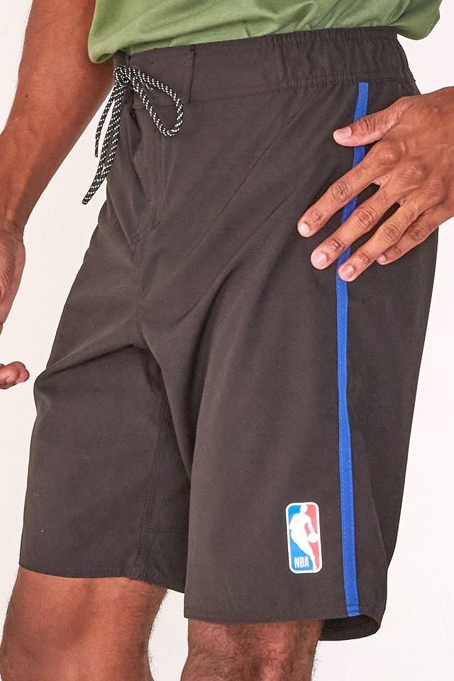Boardshort NBA Com Elástico Preto - P