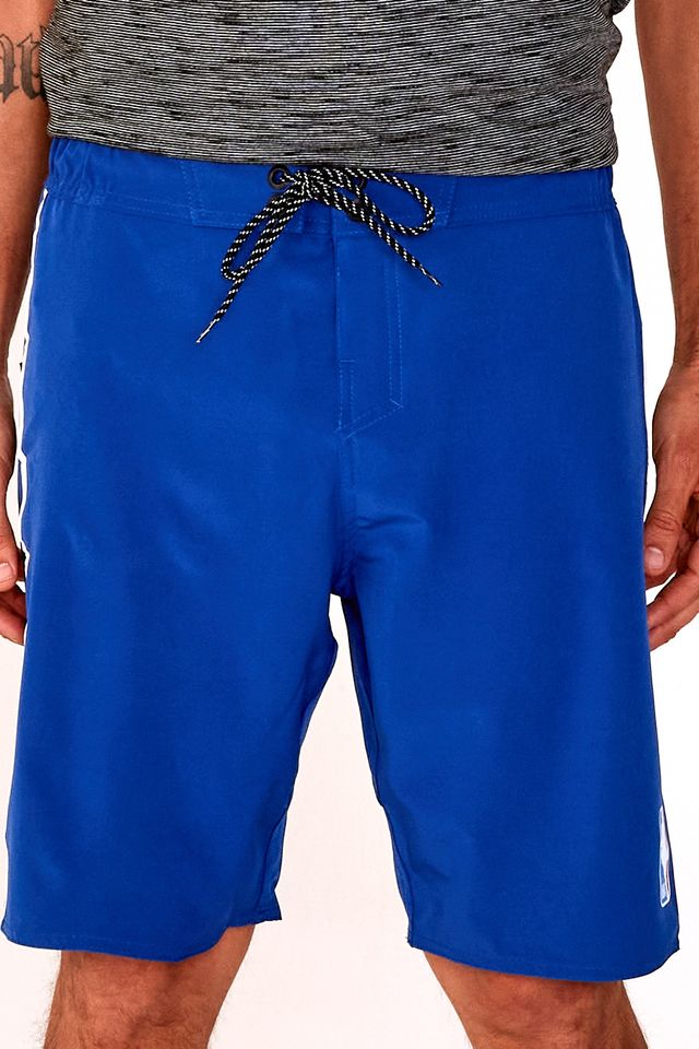 Boardshort NBA Com Elástico Azul Royal - P