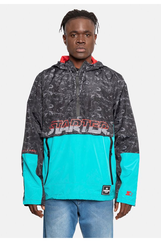 Jaqueta Starter Corta Vento Preta - P Jaqueta Starter Corta Vento Preta - P