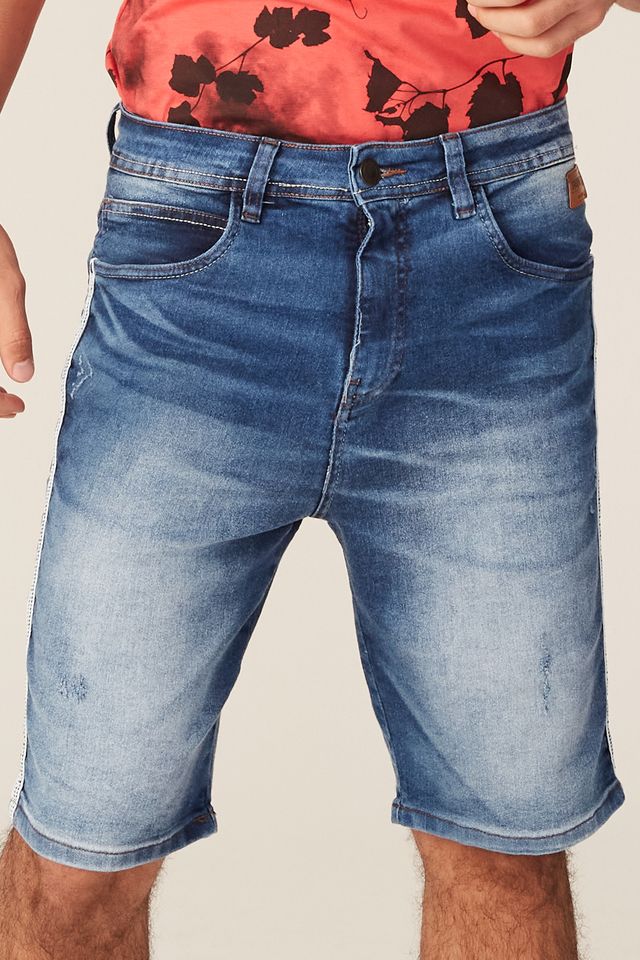 Bermuda Fatal Jeans Slim Azul - 38