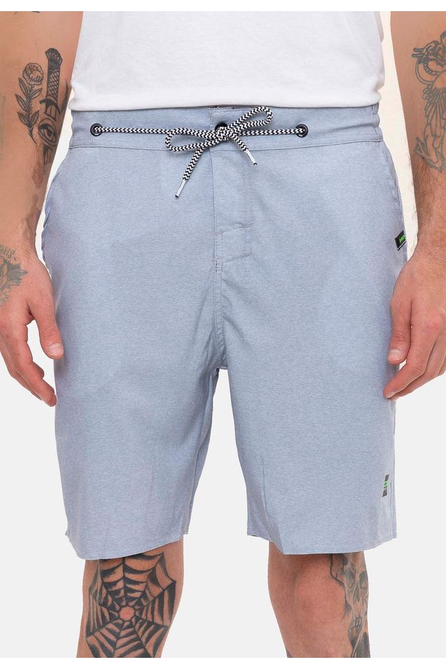 Boardshort HD Híbrido Cinza Claro - 38