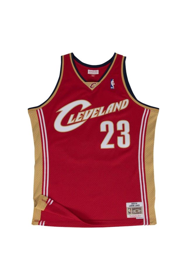 Regata Mitchell & Ness Road Swingman Jersey Cleveland Cavaliers 2003-2004 Lebron James Vermelha - P