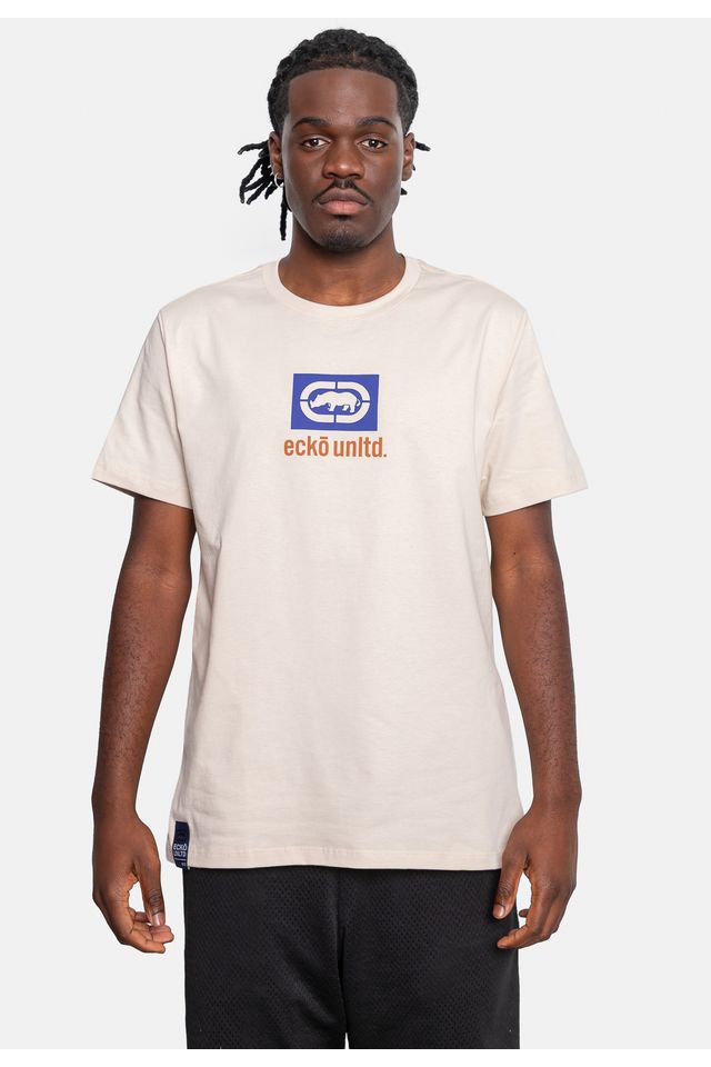 Camiseta Ecko Estampada Areia - P Camiseta Ecko Estampada Areia - P