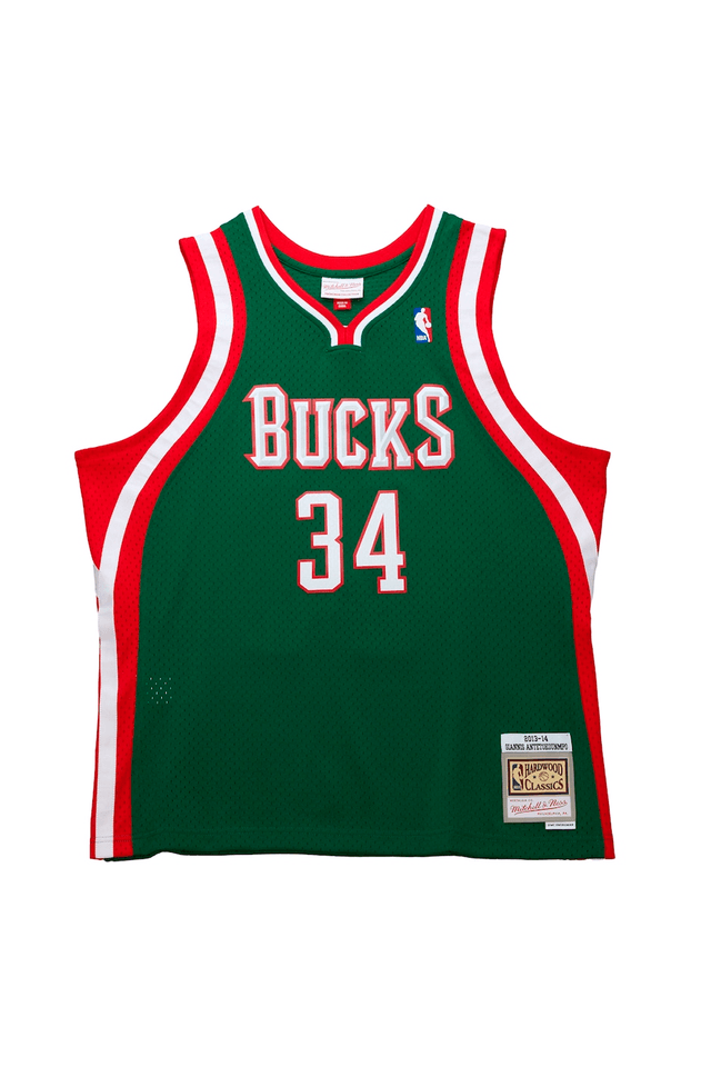 Regata Mitchell & Ness NBA Swingman Jersey Milwaukee Bucks Giannis Antetokounmpo 2013-14 Verde - M