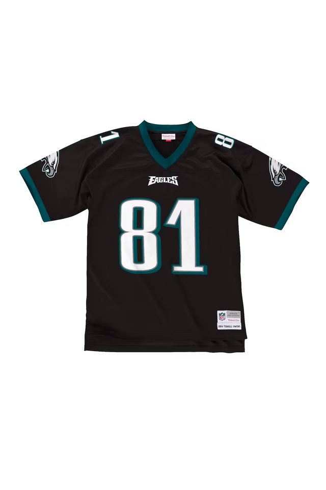 Camisa Mitchell & Ness NFL Legacy Jersey Philadelphia Eagles Terrell Owens 2004 Preta - L