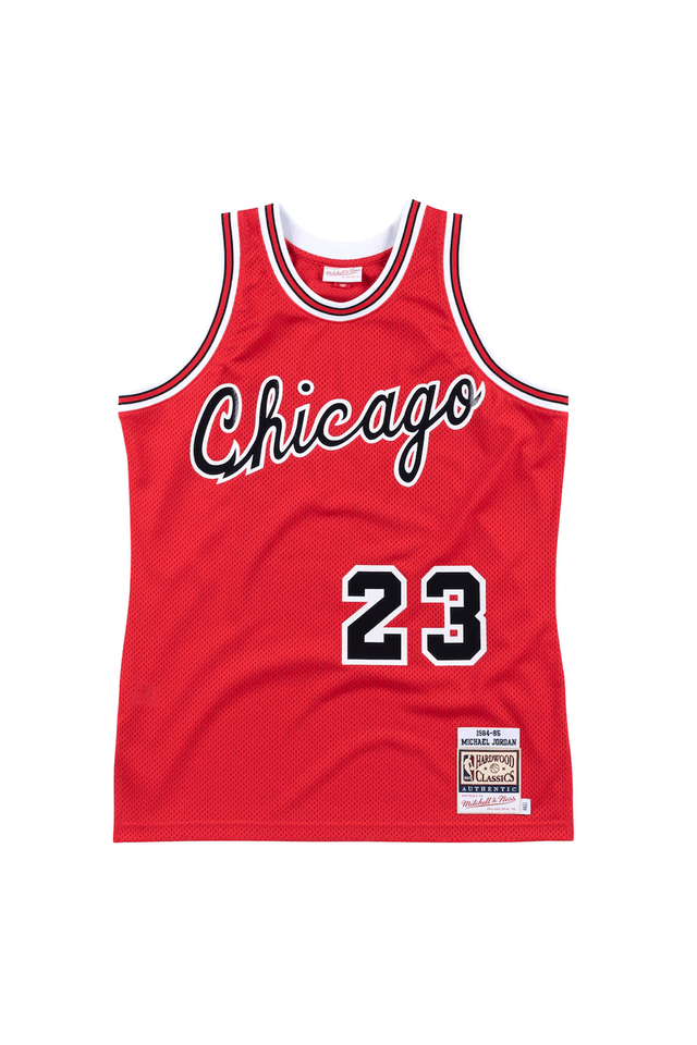 Regata Mitchell & Ness NBA Authentic Jersey Chicago Bulls Michael Jordan 1984-85 Vermalha - M