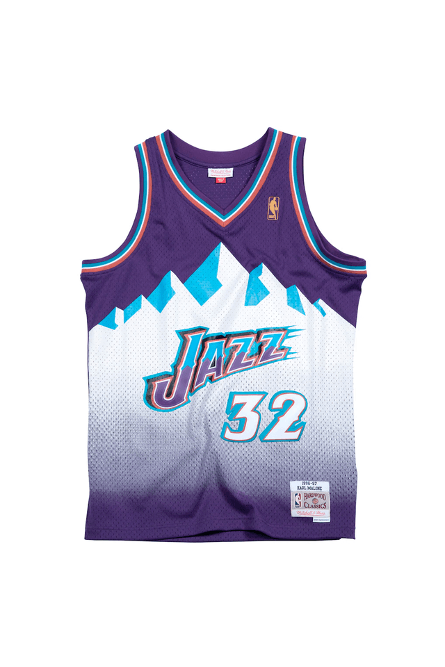 Regata Mitchell & Ness NBA Swingman Jersey Utah Jazz Karl Malone 1996-97 Roxa - L