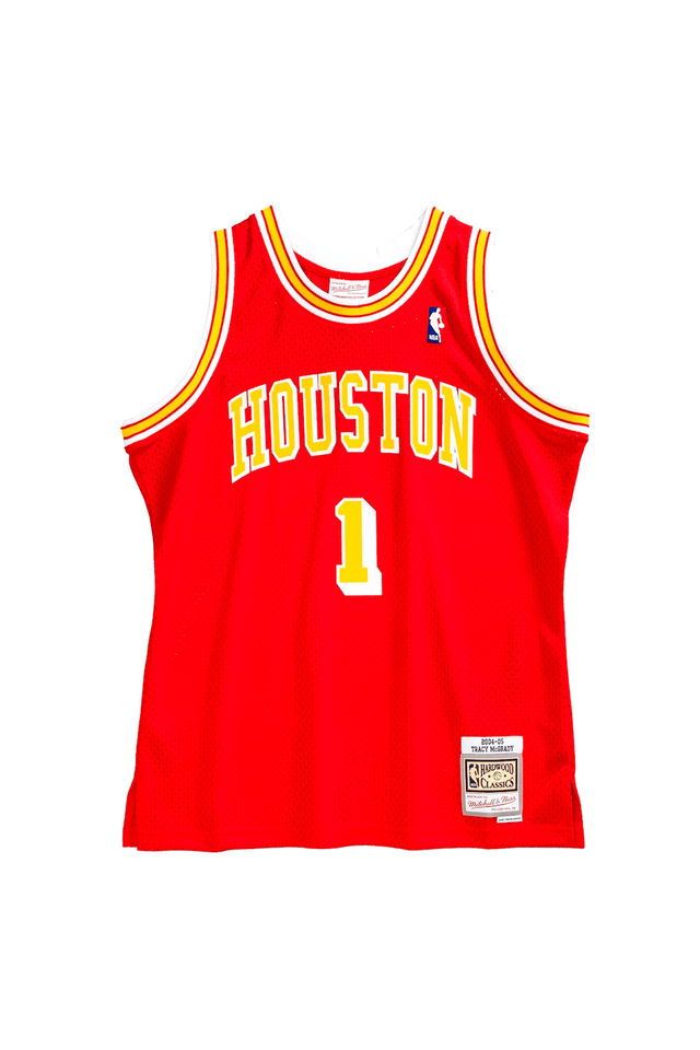 Regata Mitchell & Ness NBA Swingman Jersey Houston Rockets Tracy Mcgrady 2004-05 Vermelha - M Regata Mitchell & Ness NBA Swingman Jersey Houston Rockets Tracy Mcgrady 2004-05 Vermelha - M