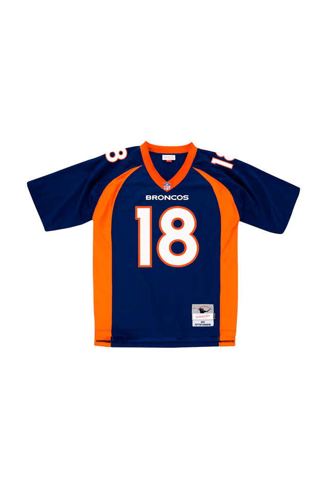 Camisa Mitchell & Ness NFL Legacy Jersey Denver Broncos Peyton Manning 2015 Azul Marinho - M