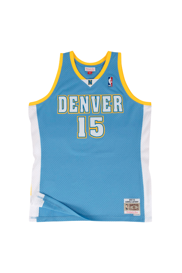 Regata Mitchell & Ness NBA Swingman Jersey Denver Nuggets Carmelo Anthony 2003-04 Azul - M Regata Mitchell & Ness NBA Swingman Jersey Denver Nuggets Carmelo Anthony 2003-04 Azul - M
