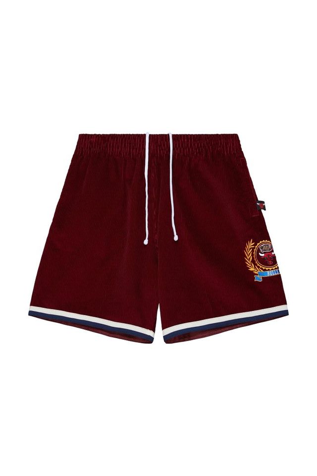 Shorts Mitchell & Ness Jersey Collegiate Fashion Chicago Bulls Vermelho - P Shorts Mitchell & Ness Jersey Collegiate Fashion Chicago Bulls Vermelho - P