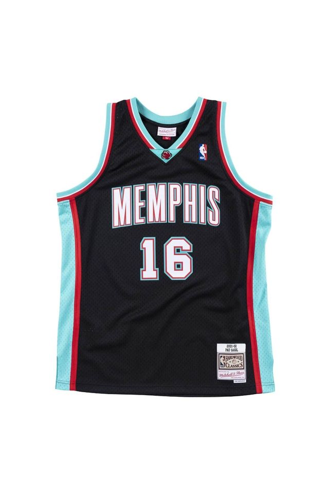 Regata Mitchell & Ness Swingman Jersey Memphis Grizzlies 2001-02 Pau Gasol Preta - P Regata Mitchell & Ness Swingman Jersey Memphis Grizzlies 2001-02 Pau Gasol Preta - P