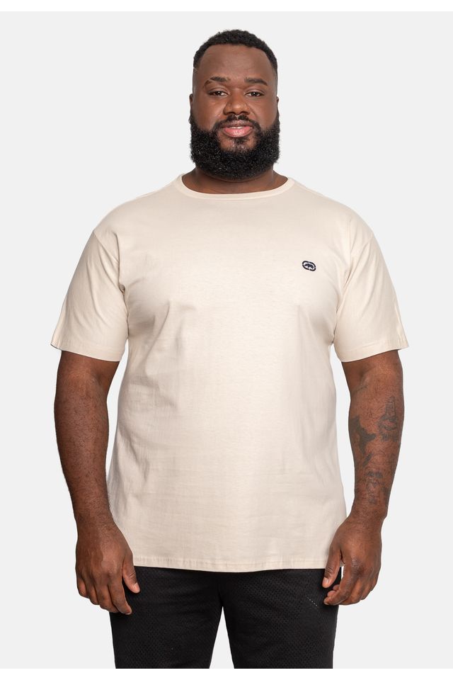 Camiseta Ecko Estampada Plus Size Areia - Plus P