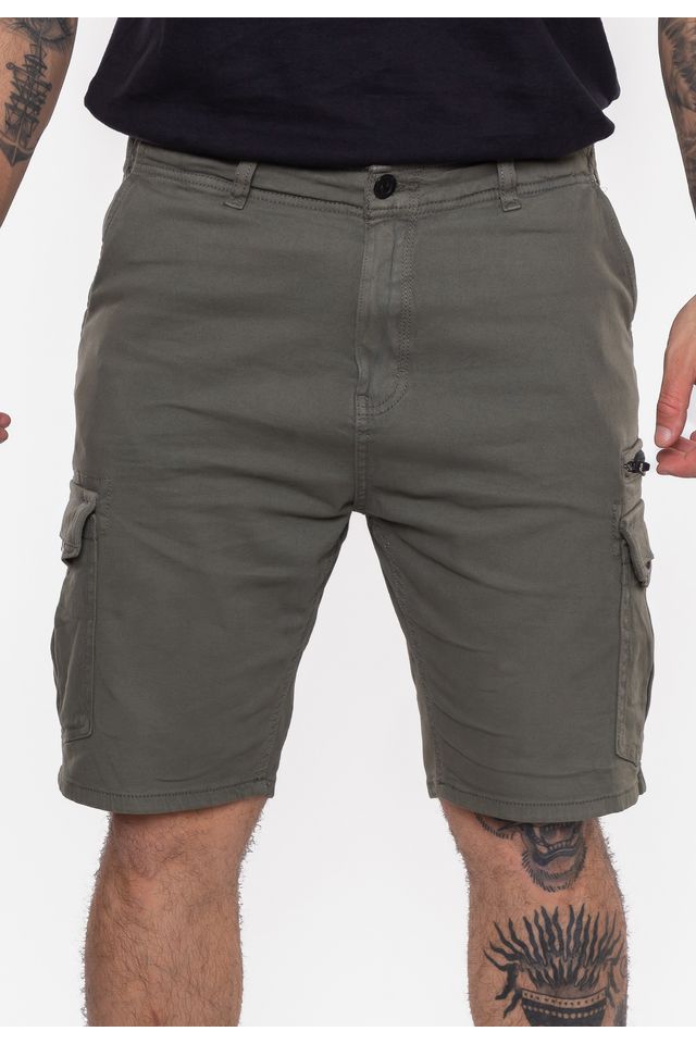 Bermuda Onbongo Cargo Cinza - 38