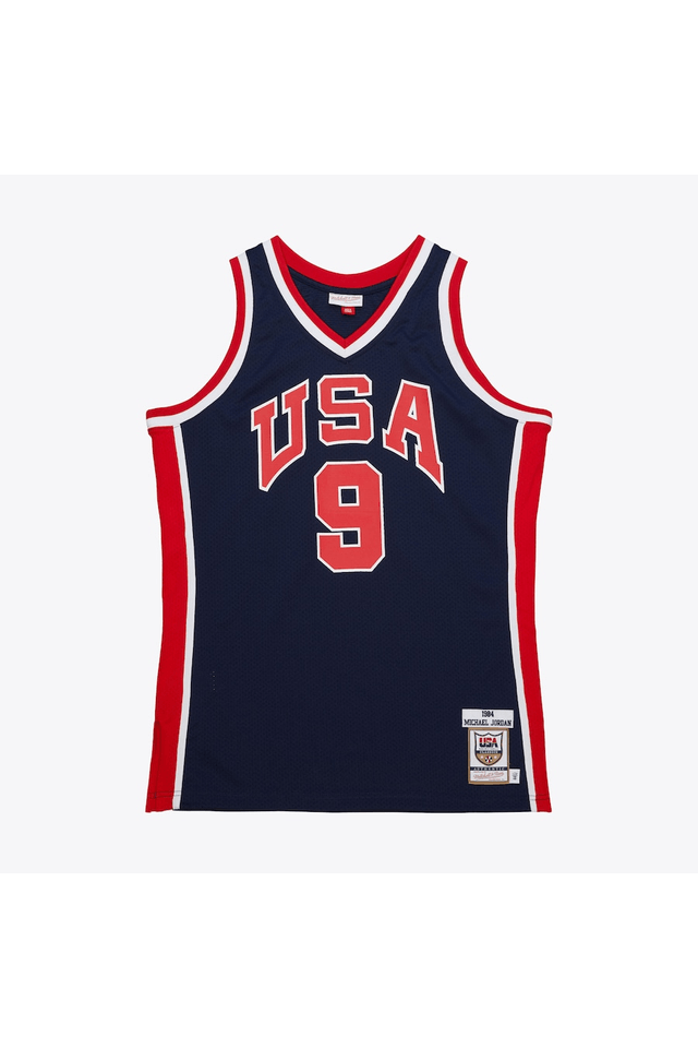 Regata Mitchell & Ness NBA Jersey Usa 1984 Michael Jordan Azul Marinho - M