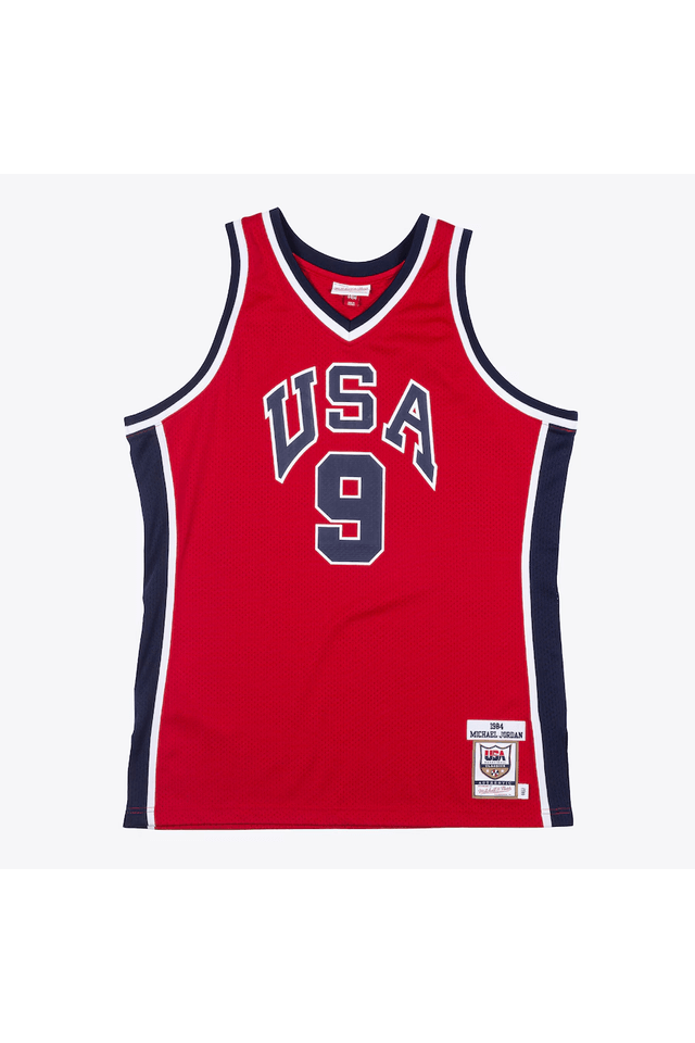 Regata Mitchell & Ness NBA Authentic Jersey Usa 1984 Michael Jordan Vermelha - M