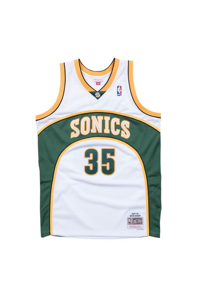 Regata Mitchell & Ness Home Swingman Jersey Seattle SuperSonics 2007-08 Kevin Durant Branca - P