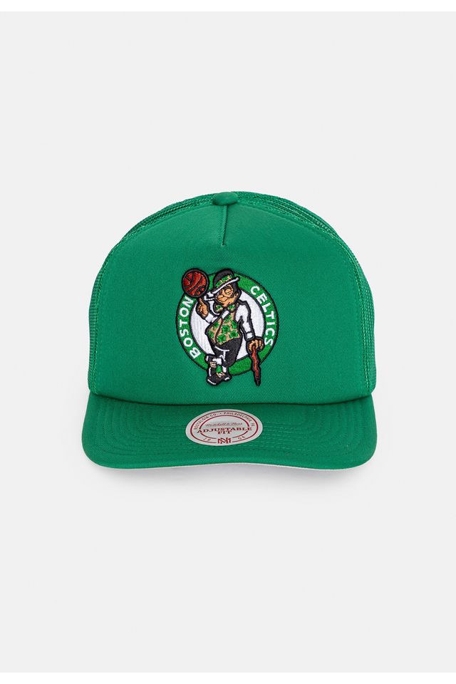 Boné Mitchell & Ness NBA Evergreen Trucker Boston Celtics Verde - ÚNICO