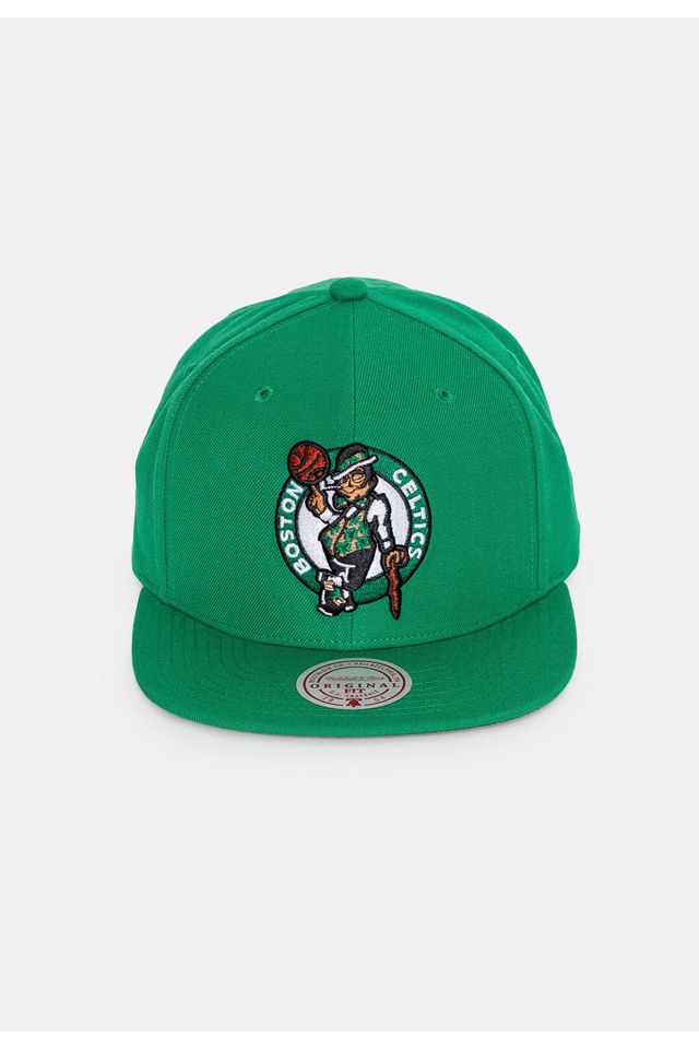 Boné Mitchell & Ness NBA Snapback Team Ground 2.0 HWC Boston Celtics Verde - ÚNICO Boné Mitchell & Ness NBA Snapback Team Ground 2.0 HWC Boston Celtics Verde - ÚNICO