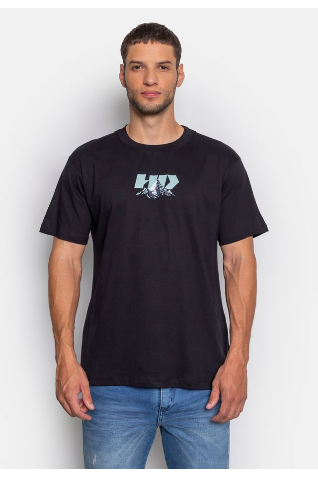Camiseta HD Estampada Snowtopia Preta - P