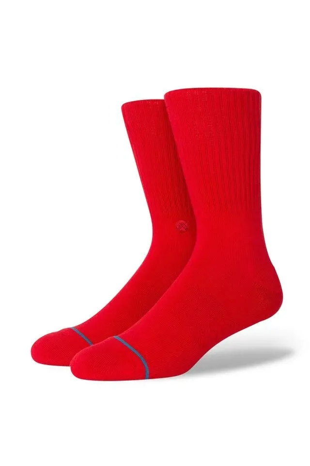 Meia Stance Icon Vermelha - ÚNICO