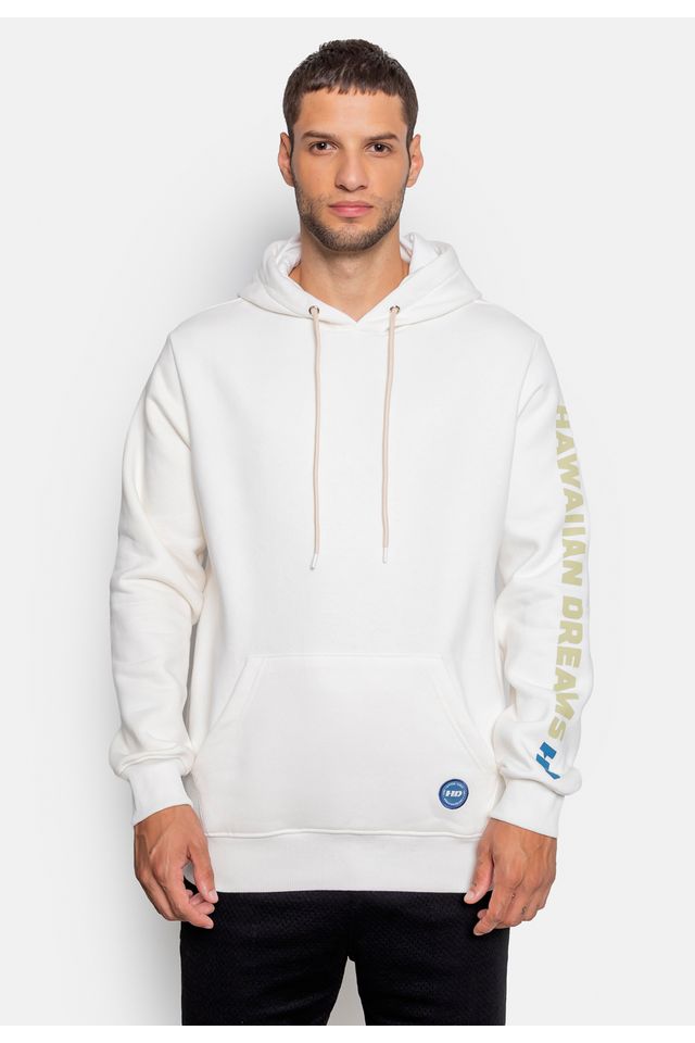 Moletom HD Canguru Fechado Off White - P Moletom HD Canguru Fechado Off White - P