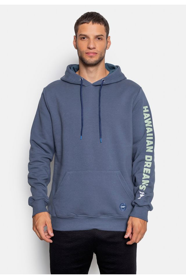 Moletom HD Canguru Fechado Azul Indigo - P Moletom HD Canguru Fechado Azul Indigo - P