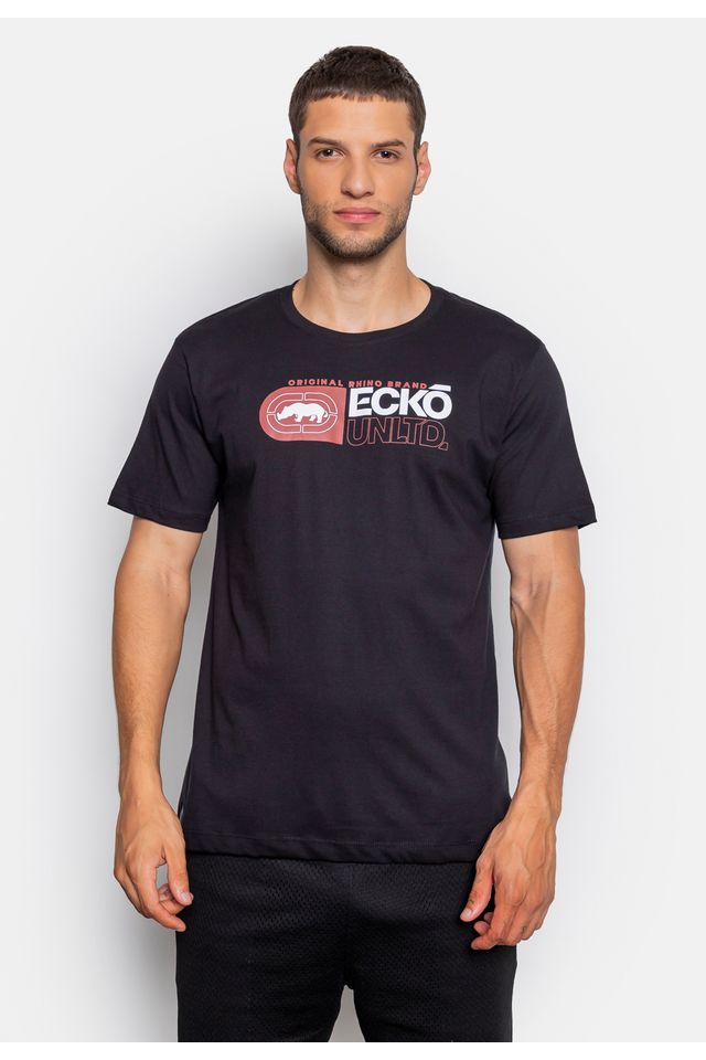 Camiseta Ecko Estampada Rec Preta - P