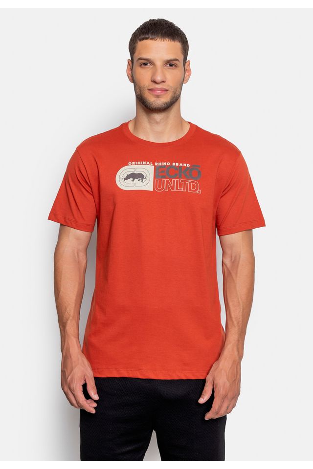 Camiseta Ecko Estampada Rec Vermelha - P