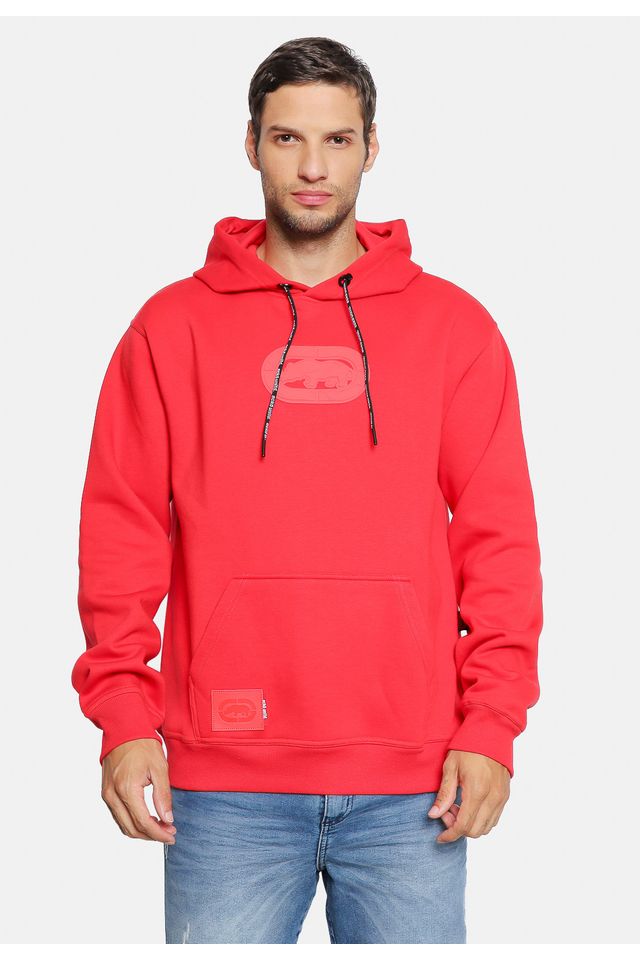 Moletom Ecko Canguru Fechado Vermelho - P