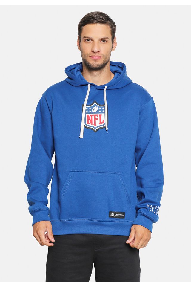 Moletom NFL Canguru Logo Azul - P