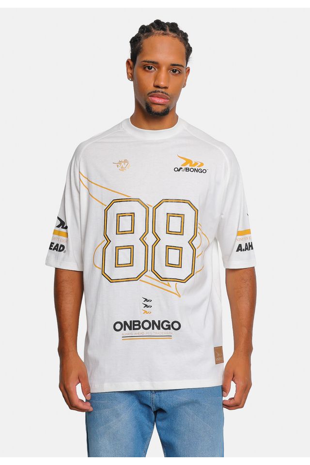 Camiseta Onbongo Oversized Especial Branca - M