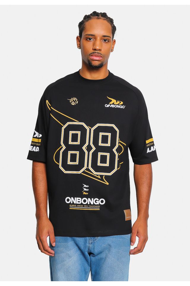 Camiseta Onbongo Oversized Especial Preta - M